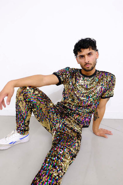 Mens sequin hot sale onesie