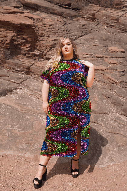 Plus size 2025 sequin dress australia