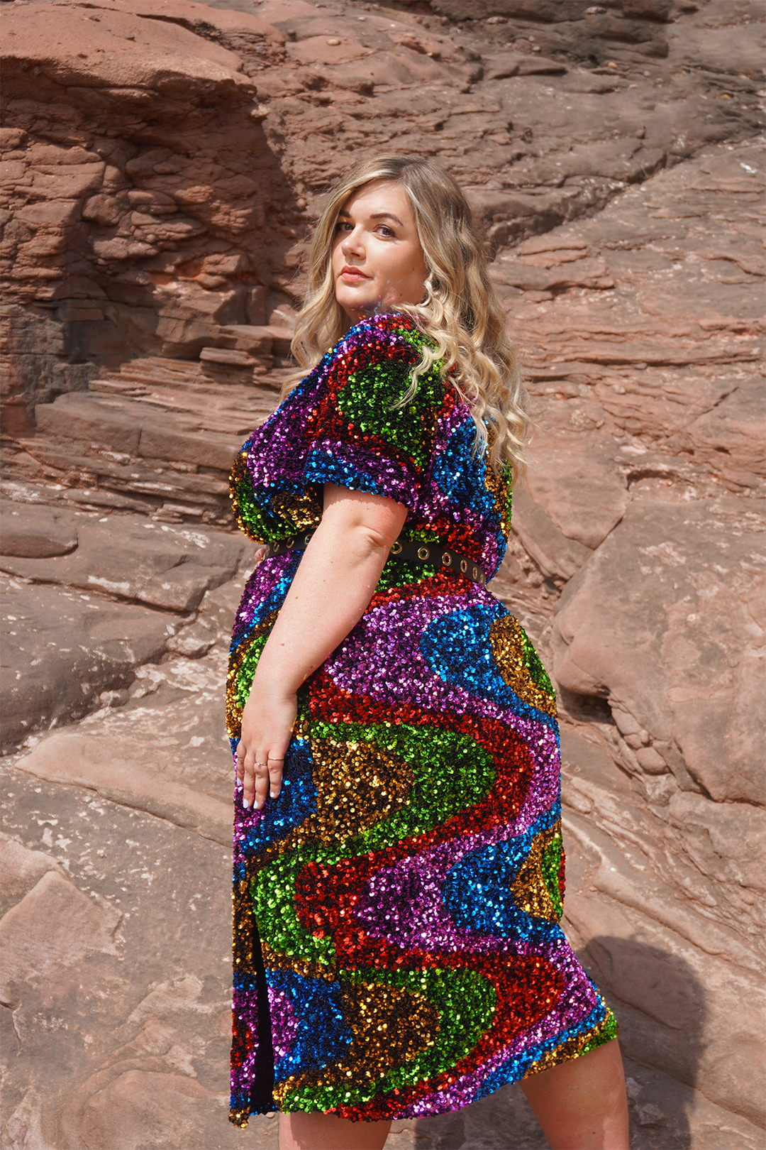 Isolated Heroes Rainbow Sequin Dress