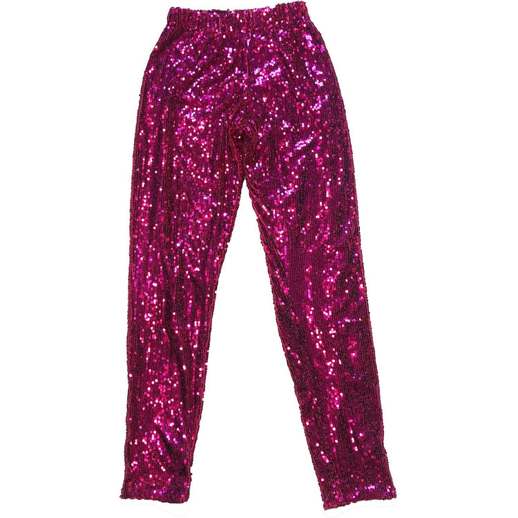 Gender neutral pink sequin pants